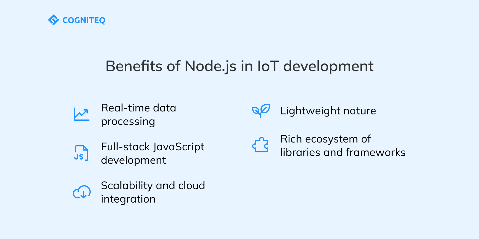 Benefits of Node.js in IoT development